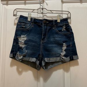 RSQ Ripped Jean Shorts, Size 3